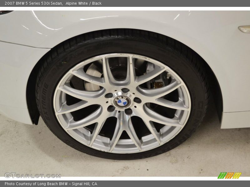 Alpine White / Black 2007 BMW 5 Series 530i Sedan