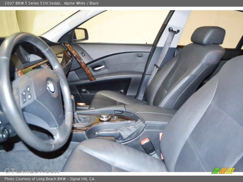 Alpine White / Black 2007 BMW 5 Series 530i Sedan