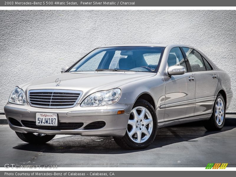 Pewter Silver Metallic / Charcoal 2003 Mercedes-Benz S 500 4Matic Sedan