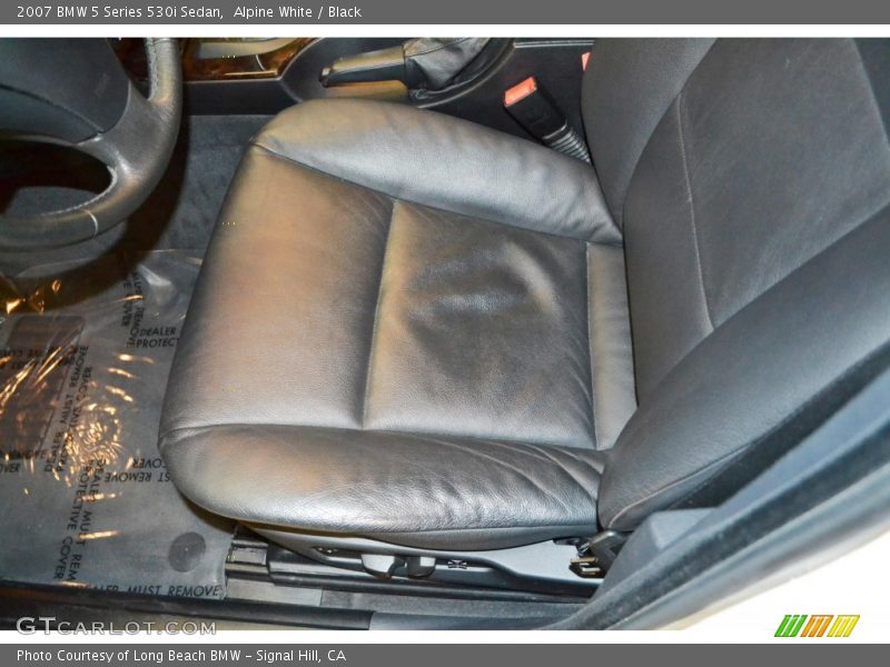 Alpine White / Black 2007 BMW 5 Series 530i Sedan