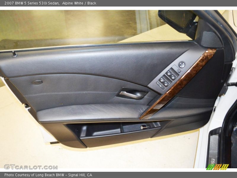 Alpine White / Black 2007 BMW 5 Series 530i Sedan