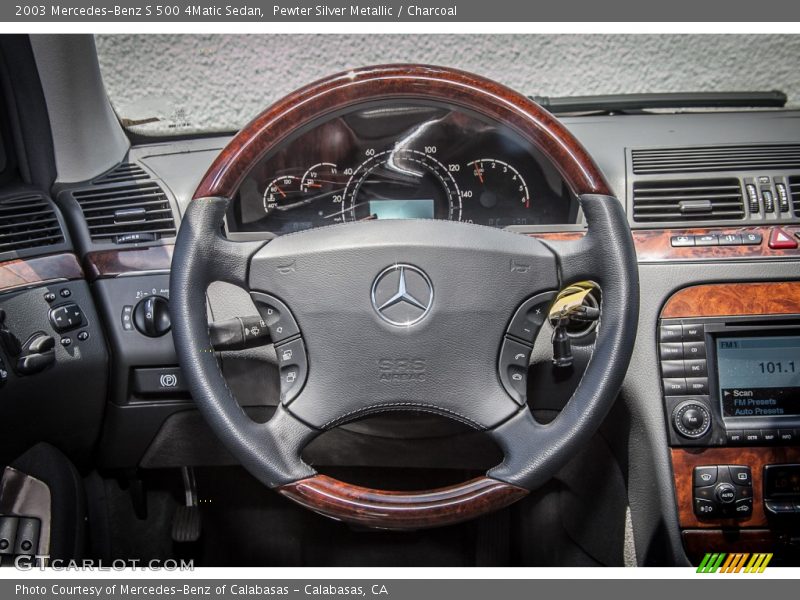 Pewter Silver Metallic / Charcoal 2003 Mercedes-Benz S 500 4Matic Sedan