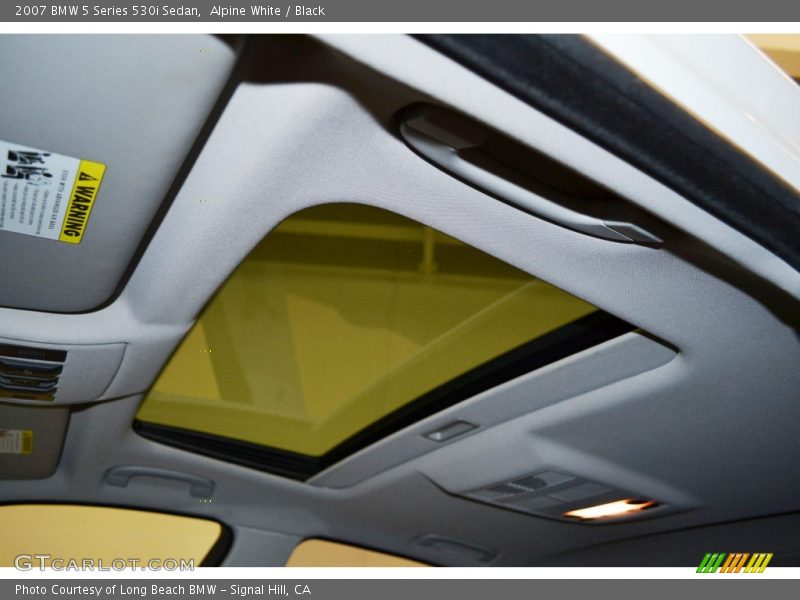 Alpine White / Black 2007 BMW 5 Series 530i Sedan