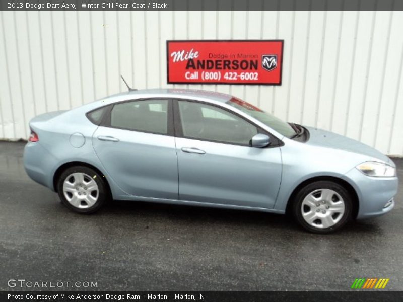Winter Chill Pearl Coat / Black 2013 Dodge Dart Aero