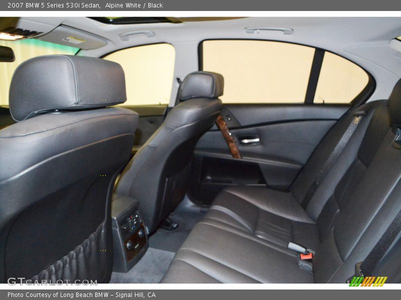 Alpine White / Black 2007 BMW 5 Series 530i Sedan