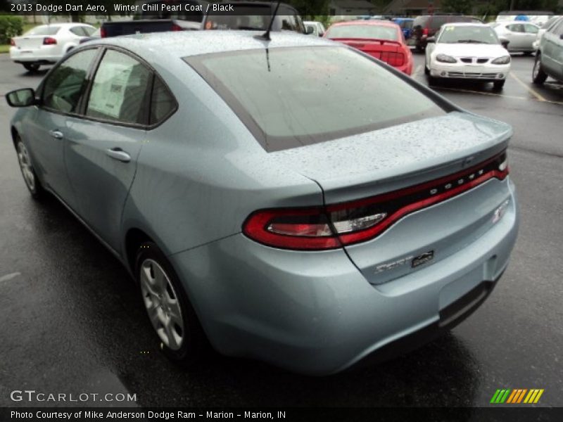 Winter Chill Pearl Coat / Black 2013 Dodge Dart Aero