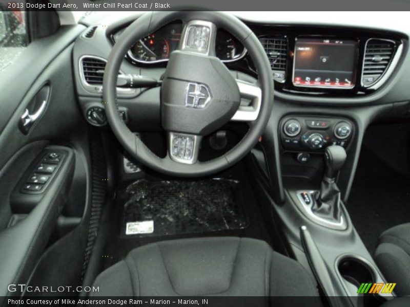 Winter Chill Pearl Coat / Black 2013 Dodge Dart Aero