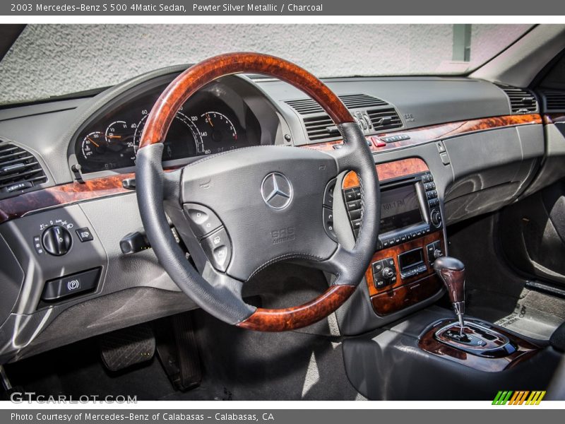 Pewter Silver Metallic / Charcoal 2003 Mercedes-Benz S 500 4Matic Sedan