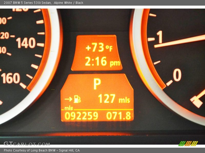 Alpine White / Black 2007 BMW 5 Series 530i Sedan