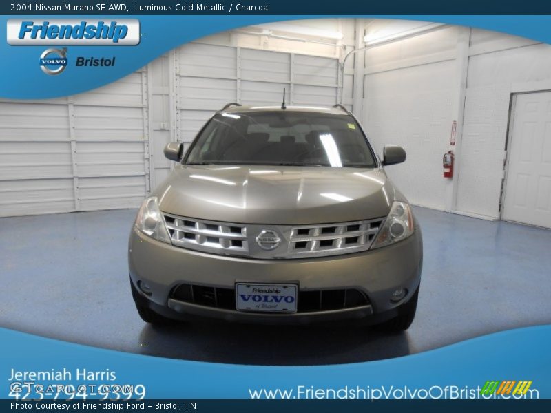 Luminous Gold Metallic / Charcoal 2004 Nissan Murano SE AWD