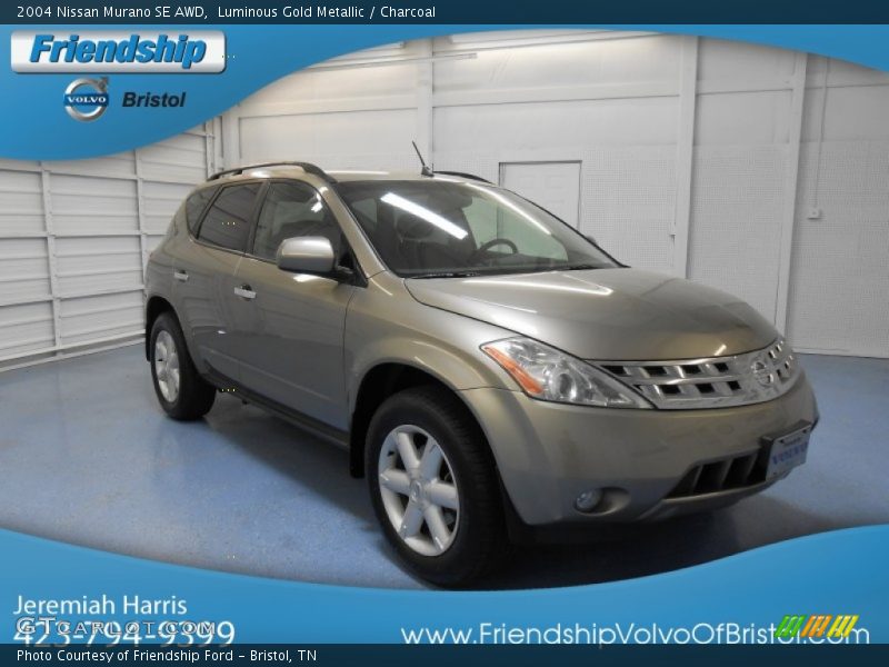 Luminous Gold Metallic / Charcoal 2004 Nissan Murano SE AWD