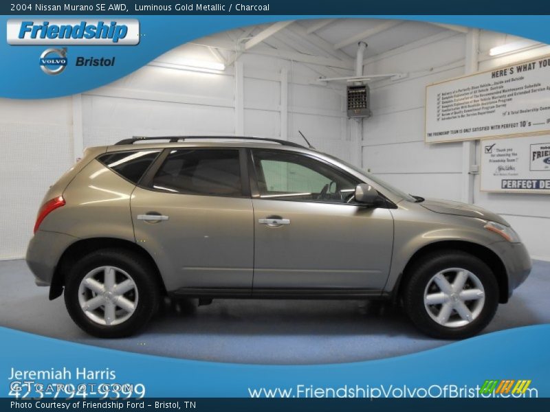 Luminous Gold Metallic / Charcoal 2004 Nissan Murano SE AWD