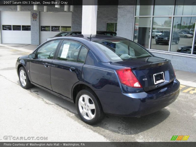 Deep Blue / Gray 2007 Saturn ION 3 Sedan