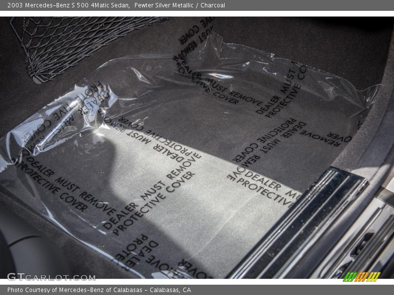 Pewter Silver Metallic / Charcoal 2003 Mercedes-Benz S 500 4Matic Sedan