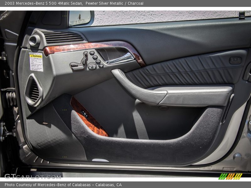 Pewter Silver Metallic / Charcoal 2003 Mercedes-Benz S 500 4Matic Sedan