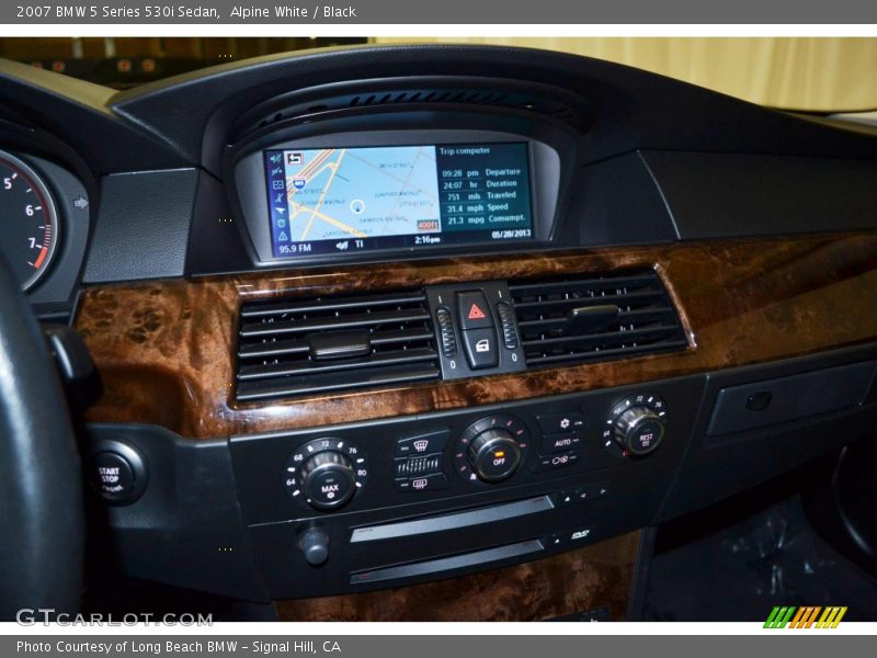 Alpine White / Black 2007 BMW 5 Series 530i Sedan