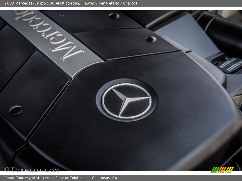 Pewter Silver Metallic / Charcoal 2003 Mercedes-Benz S 500 4Matic Sedan