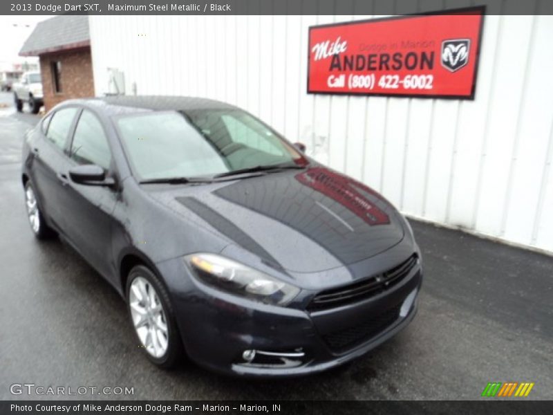 Maximum Steel Metallic / Black 2013 Dodge Dart SXT