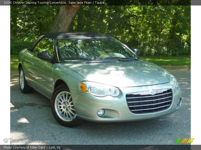 Satin Jade Pearl / Taupe 2006 Chrysler Sebring Touring Convertible