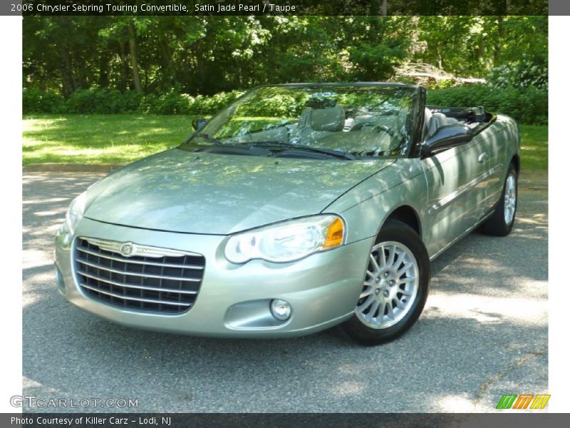 Satin Jade Pearl / Taupe 2006 Chrysler Sebring Touring Convertible