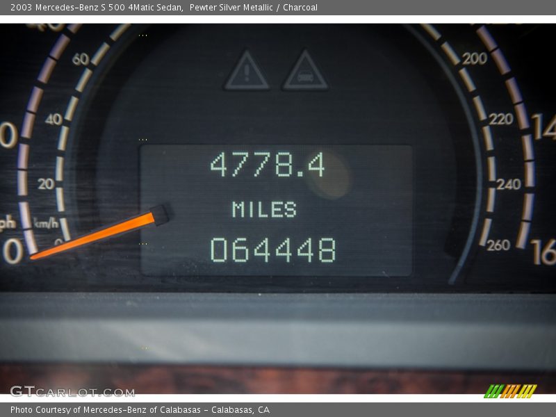 Pewter Silver Metallic / Charcoal 2003 Mercedes-Benz S 500 4Matic Sedan