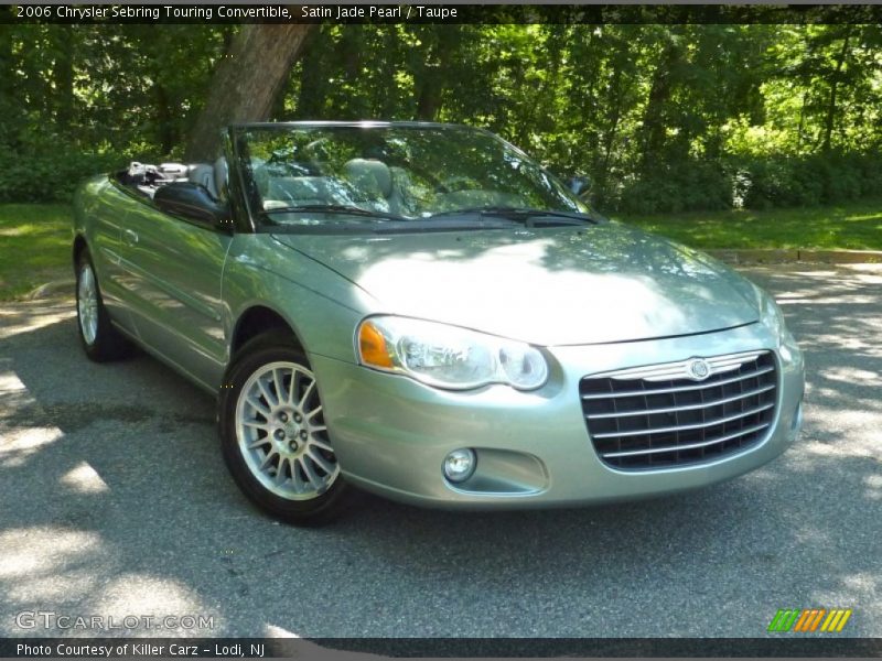 Satin Jade Pearl / Taupe 2006 Chrysler Sebring Touring Convertible