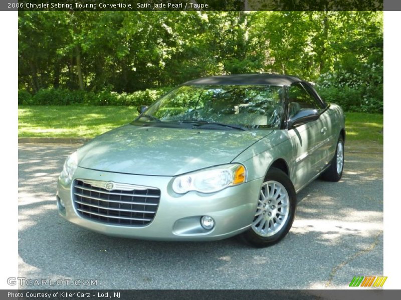 Satin Jade Pearl / Taupe 2006 Chrysler Sebring Touring Convertible