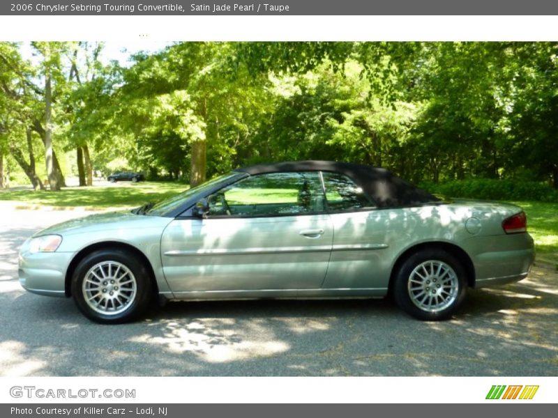 Satin Jade Pearl / Taupe 2006 Chrysler Sebring Touring Convertible