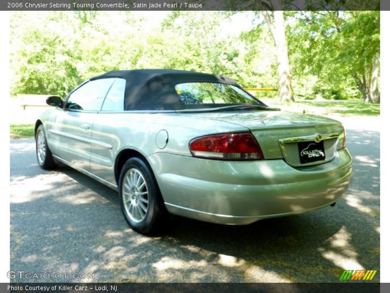 Satin Jade Pearl / Taupe 2006 Chrysler Sebring Touring Convertible