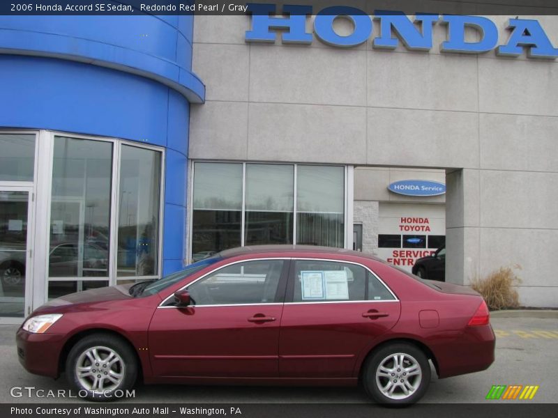 Redondo Red Pearl / Gray 2006 Honda Accord SE Sedan