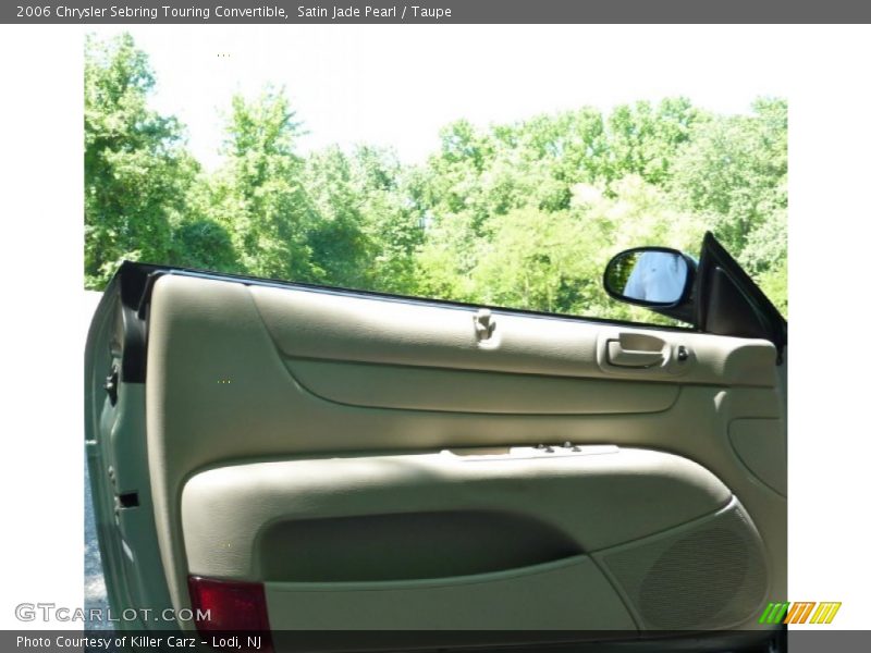 Satin Jade Pearl / Taupe 2006 Chrysler Sebring Touring Convertible