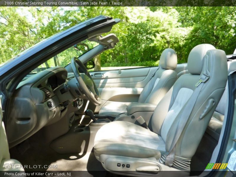 Satin Jade Pearl / Taupe 2006 Chrysler Sebring Touring Convertible