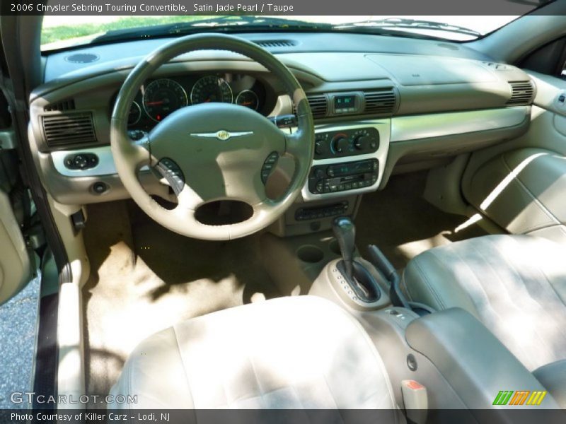 Satin Jade Pearl / Taupe 2006 Chrysler Sebring Touring Convertible