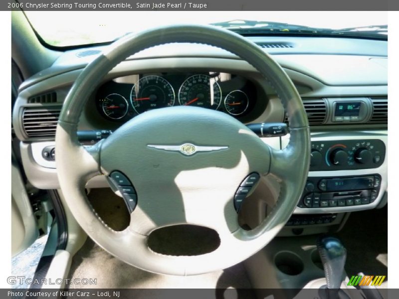 Satin Jade Pearl / Taupe 2006 Chrysler Sebring Touring Convertible