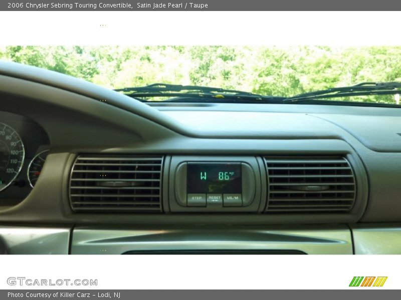 Satin Jade Pearl / Taupe 2006 Chrysler Sebring Touring Convertible