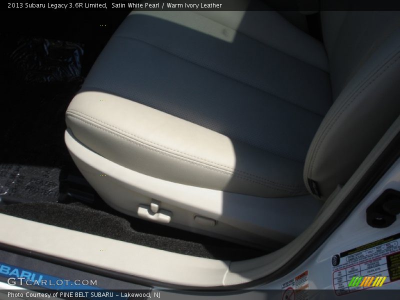 Satin White Pearl / Warm Ivory Leather 2013 Subaru Legacy 3.6R Limited