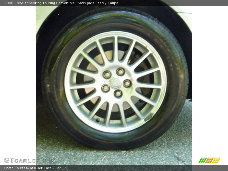Satin Jade Pearl / Taupe 2006 Chrysler Sebring Touring Convertible