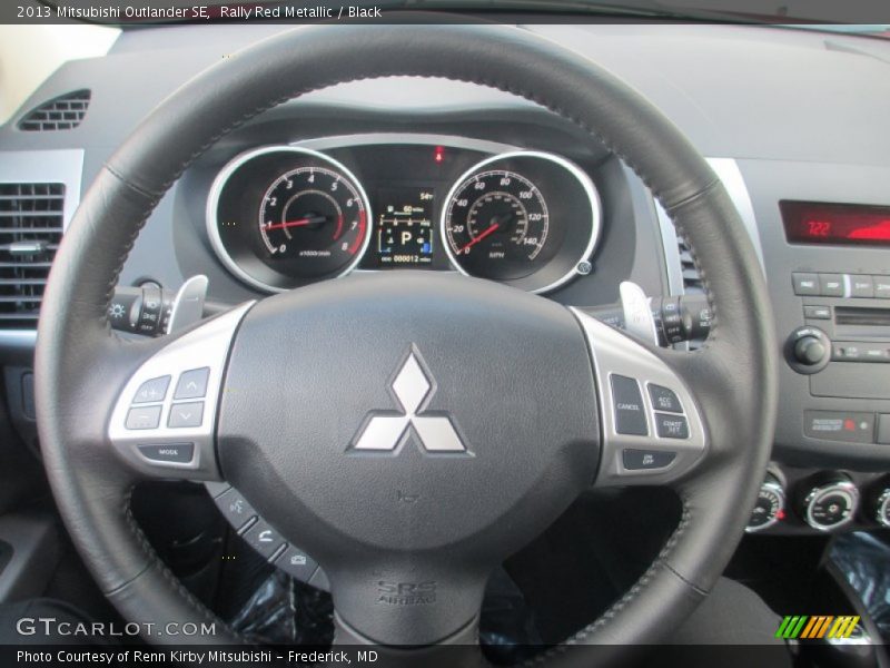Rally Red Metallic / Black 2013 Mitsubishi Outlander SE