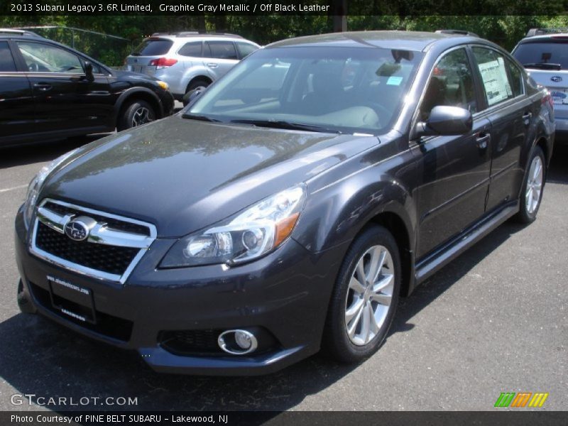 Graphite Gray Metallic / Off Black Leather 2013 Subaru Legacy 3.6R Limited