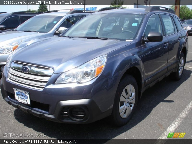 Twilight Blue Metallic / Ivory 2013 Subaru Outback 2.5i