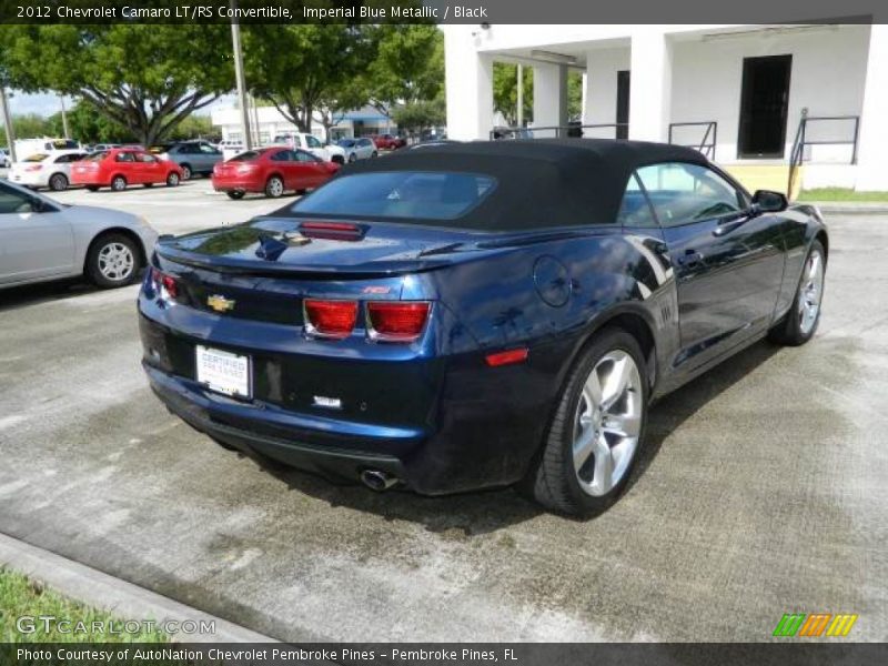 Imperial Blue Metallic / Black 2012 Chevrolet Camaro LT/RS Convertible