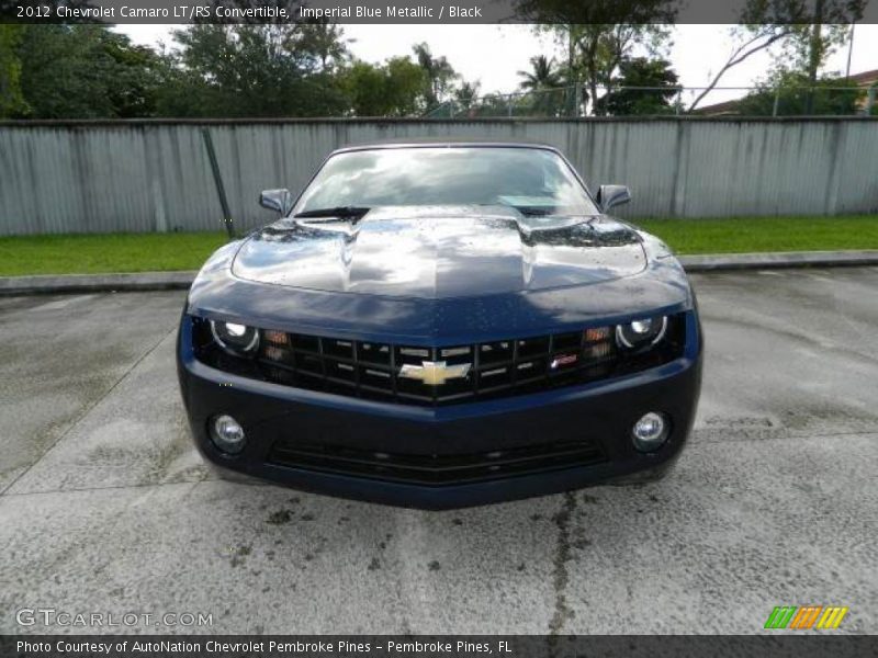 Imperial Blue Metallic / Black 2012 Chevrolet Camaro LT/RS Convertible