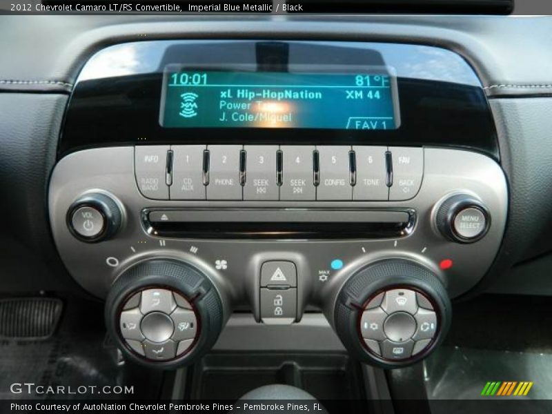 Imperial Blue Metallic / Black 2012 Chevrolet Camaro LT/RS Convertible