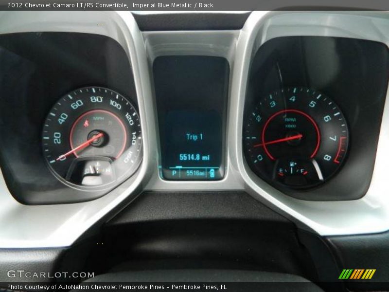 Imperial Blue Metallic / Black 2012 Chevrolet Camaro LT/RS Convertible
