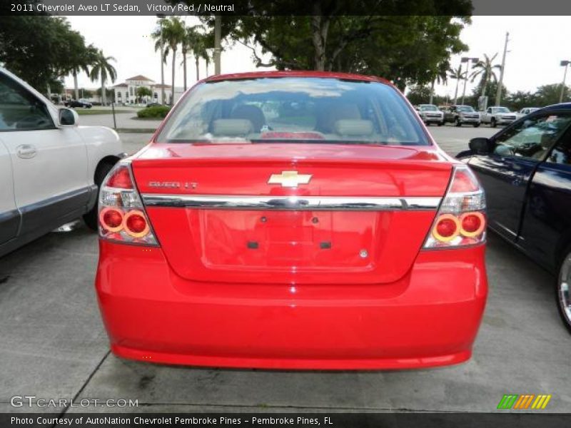 Victory Red / Neutral 2011 Chevrolet Aveo LT Sedan