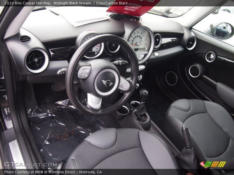 Midnight Black Metallic / Grey/Carbon Black 2010 Mini Cooper Hardtop