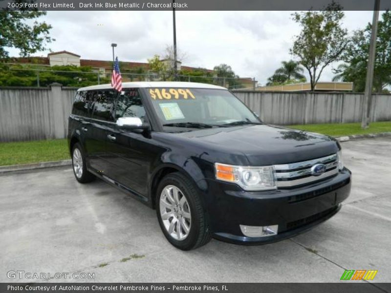 Dark Ink Blue Metallic / Charcoal Black 2009 Ford Flex Limited