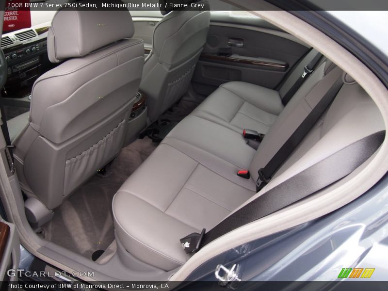 Michigan Blue Metallic / Flannel Grey 2008 BMW 7 Series 750i Sedan