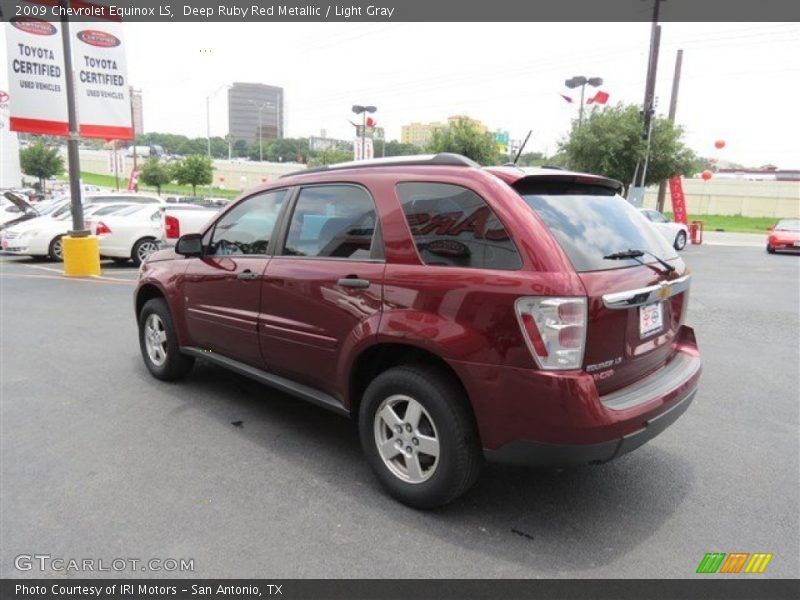 Deep Ruby Red Metallic / Light Gray 2009 Chevrolet Equinox LS