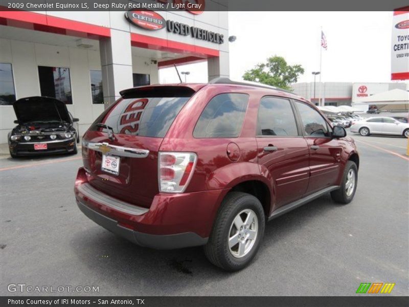 Deep Ruby Red Metallic / Light Gray 2009 Chevrolet Equinox LS